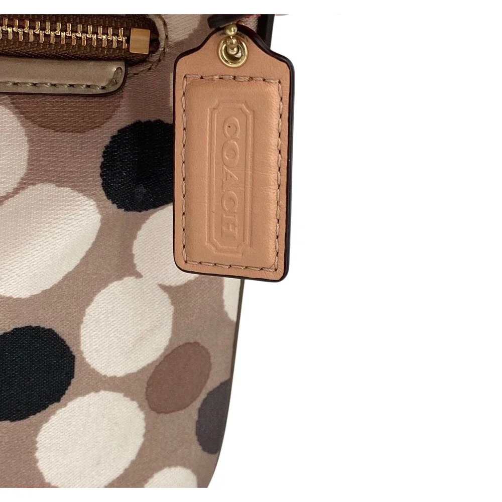 Coach Poppy Watercolor Dot East/West Swingpack Shoulder‎ Bag - Picture 4 of 16